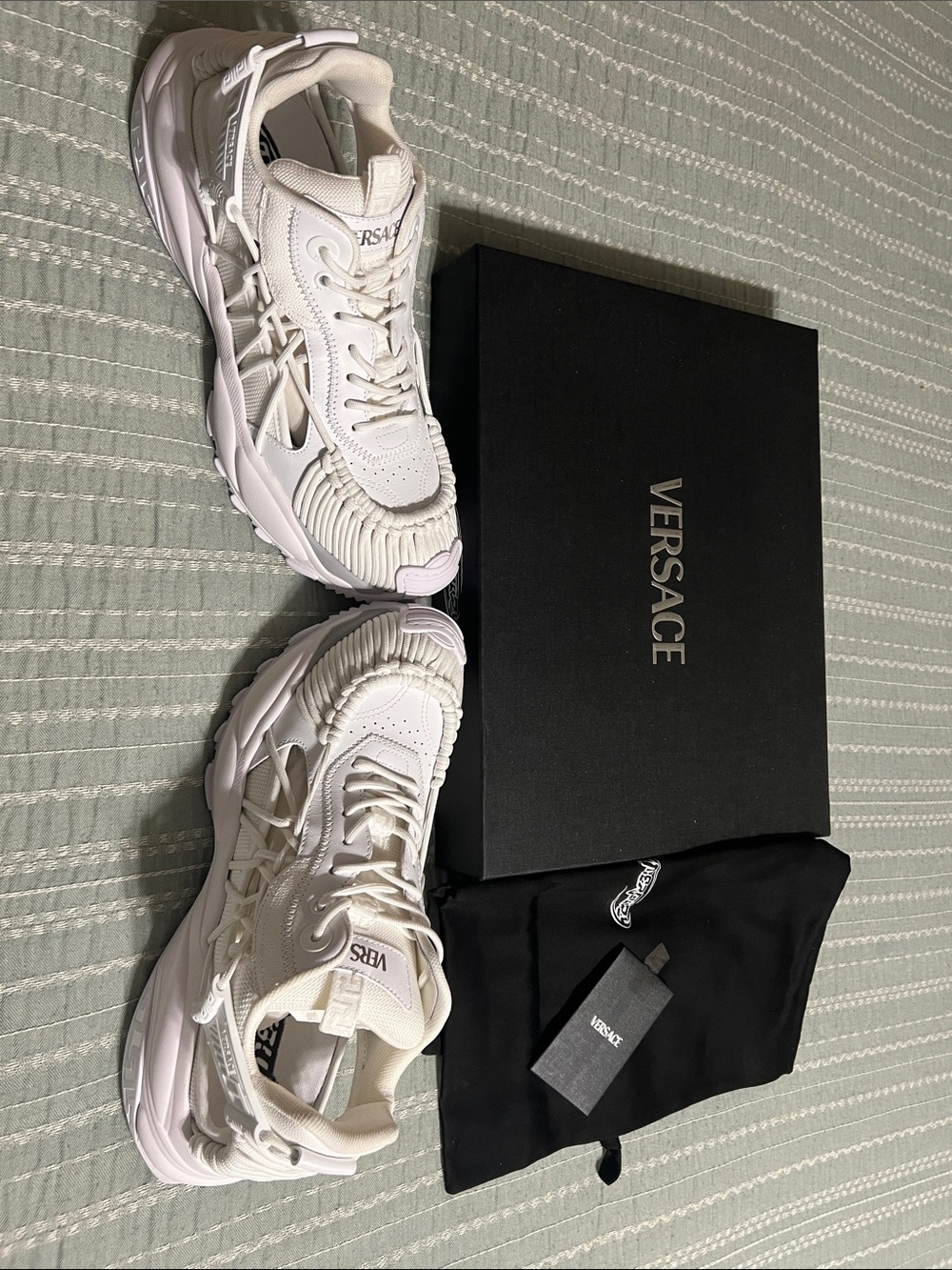 New in box Versace Mercury M_VS_01 White Sneakers
Size: EU 43.5